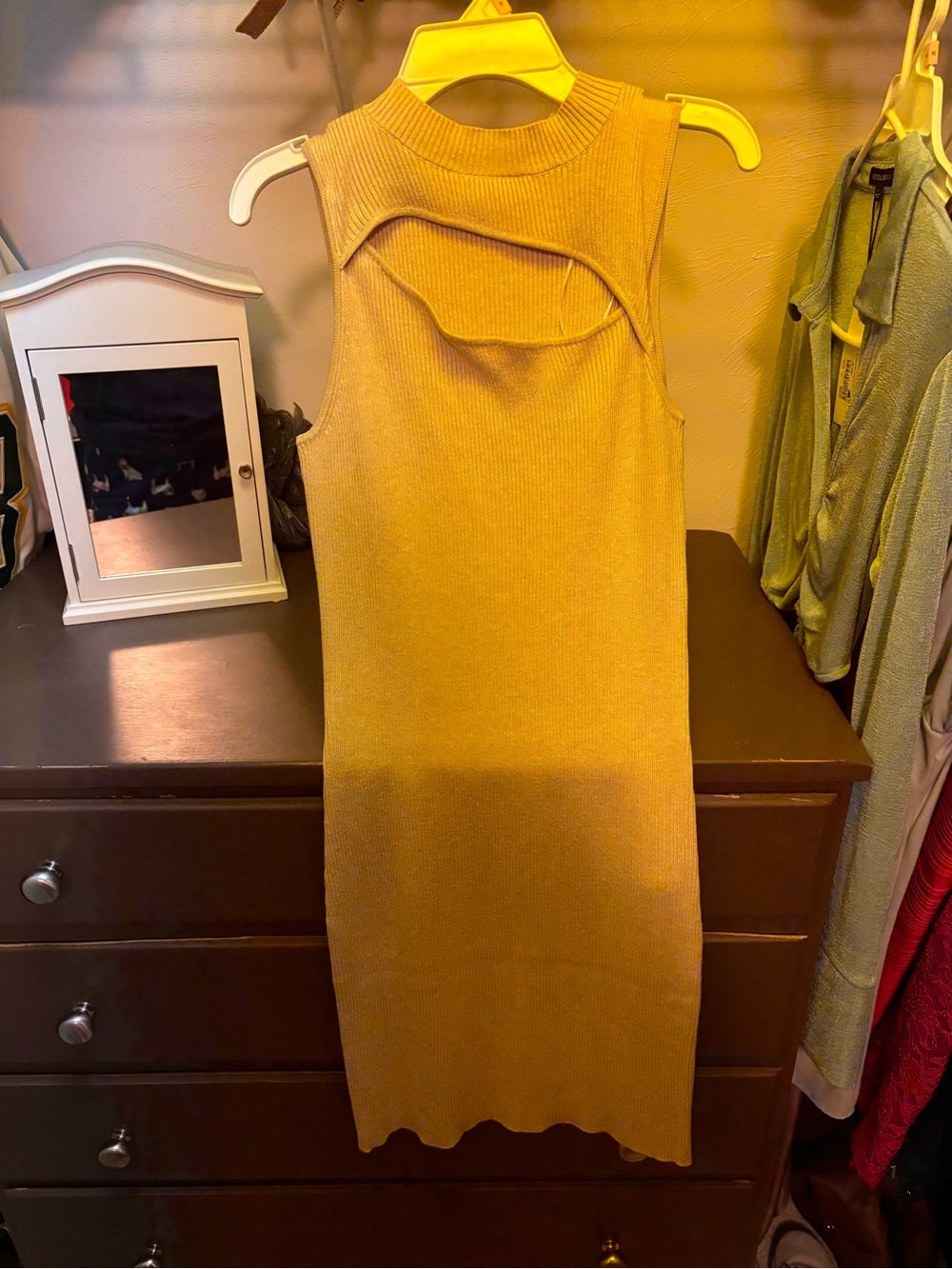 Sleeveless Cutout Knit Dress